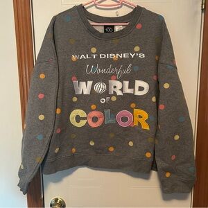 Walt’s Disney Wonderful World of Color Cropped Embroidered Sweatshirt